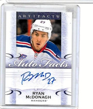 RYAN McDONAGH 2014-15 UPPER DECK ARTIFACTS AUTOFACTS CERTIFIED AUTOGRAPH