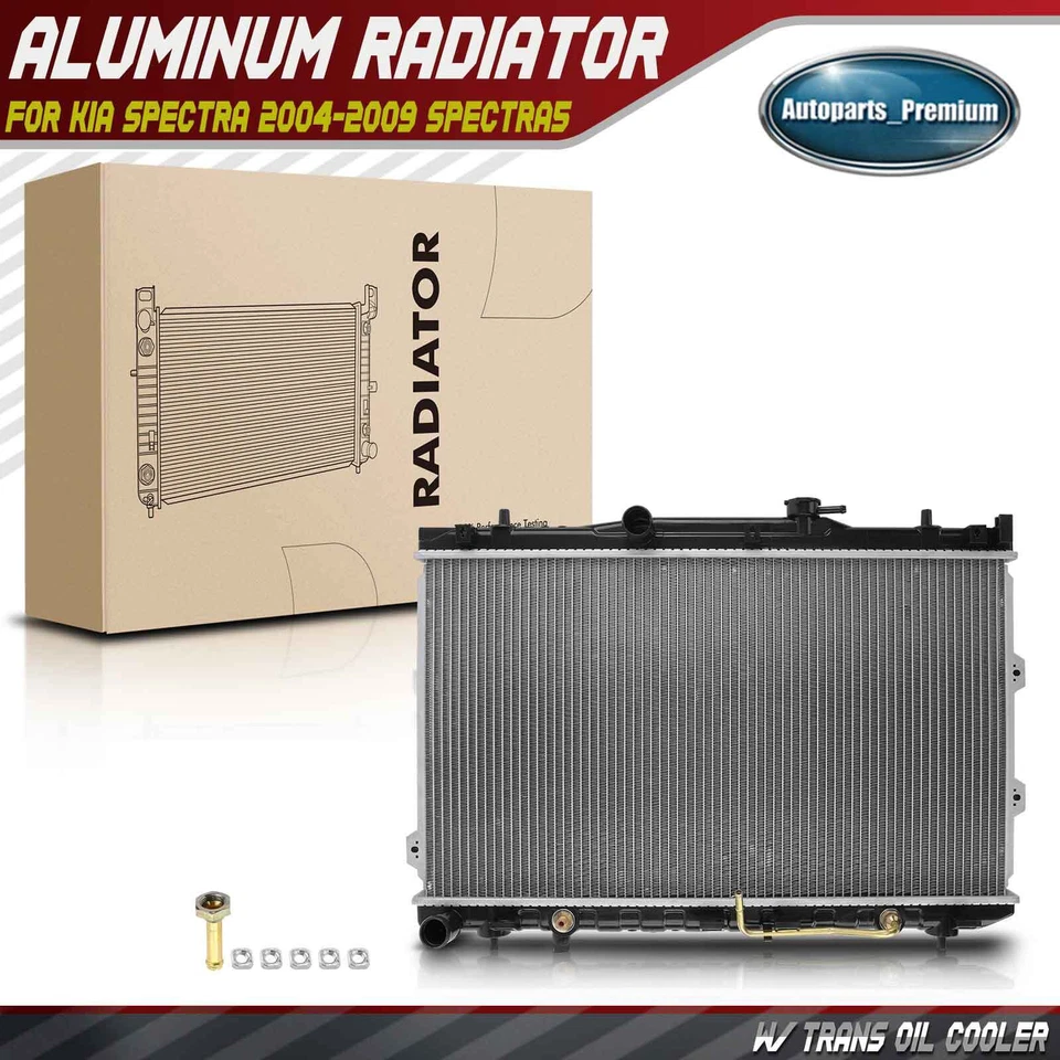 Радиатор с масляным охладителем для Kia Spectra 2004-2009 Spectra5 L4 2,0 л Auto Trans. - Изображение 1 из 4