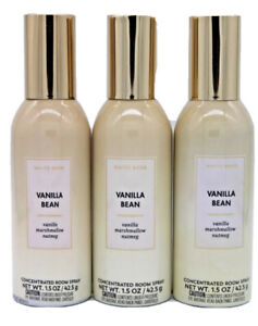 (3) Bath and Body Works VANILLA BEAN Home Fragrance Room Spray 1.5 oz