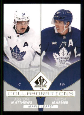 2022-23 SP Authentic Collaborations #C21 Auston Matthews/Mitch Marner - Image 1 of 2