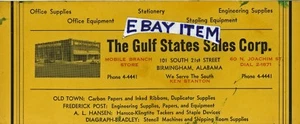Blotter de tinta C-1930 ESTADOS DEL GOLFO VENTA CORP Birmingham Alabama POST HANSEN STANTON - Imagen 1 de 2