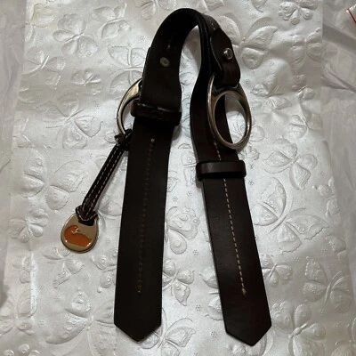 Correa de hombro de repuesto de cuero marrón con dije Dooney And Bourke Foto 1 de 4