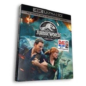Jurassic World: Fallen Kingdom [New 4K Mastering UHD + Blu-ray] w/ Slipcover - Bild 1 von 3