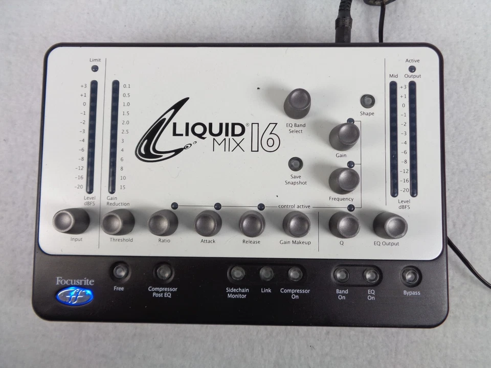 FocusRite Liquid Mix 16 Firewire Mixer Compression EQ Emulation w/ Power Tested - Image 1 of 4