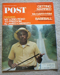 SATURDAY EVENING POST MAGAZINE AUGUST 13 1966 - JAMES MEREDITH ROAD to FREEDOM - Picture 1 of 2