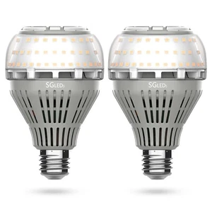 2x 250W Equiva. LED Light Bulb 27W 4000lm 3000K Warm E26 Home Lamp Energy Saving - Picture 1 of 13