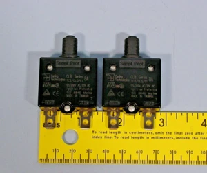 QTY 2 Carling TC2/OLO/C1 CLB Series Circuit Breakers, 8A, 125-250 VAC, 32VDC - Picture 1 of 3
