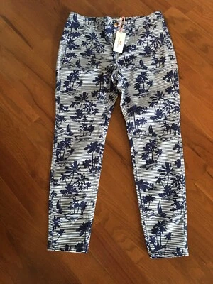 Vineyard Vines женщины размер 8 прямой ноги, узкие брюки, тропический, $108 розничной, новый с Ярлыками - Изображение 1 из 4
