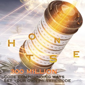 Leonardo da Vinci Code Spielzeug Metall Cryptex Schlösser G3B5