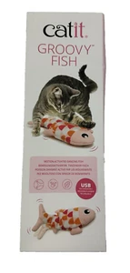 Catit Groovy Fish Interactive Cat Toy with Catnip - Pink - Picture 1 of 4