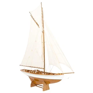 Modellschiff Segelyacht Yacht Holz Schiff Boot Segelschiff 135cm kein Bausatz - Bild 1 von 8