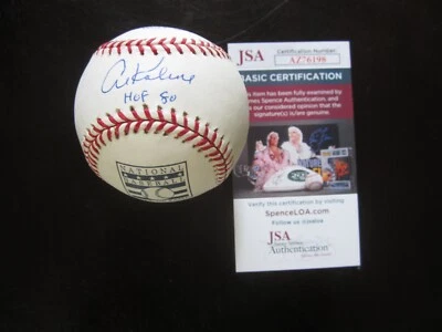 Al Kaline Autograph Signed Hall of Fame Baseball Ball JSA (B32) Tigers HOF 80 - Image 1 of 3