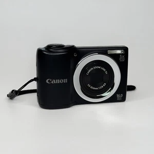 Canon PowerShot A810 HD 16.0MP 5x Zoom Digital Camera Black Tested & Working - Picture 1 of 5