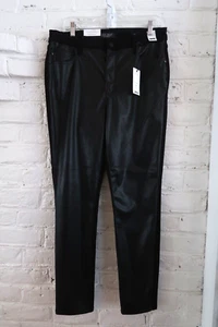 Judy Blue Black Faux Leather Denim Skinny Jeans High Waist 15/32 Minimalist NWT - Picture 1 of 16