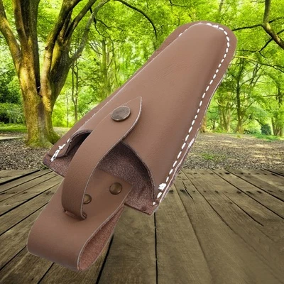 1x Leather Sheath Kits Holsters Gardening Pouch Belt Electrician Scissors Bag - Image 1 of 4