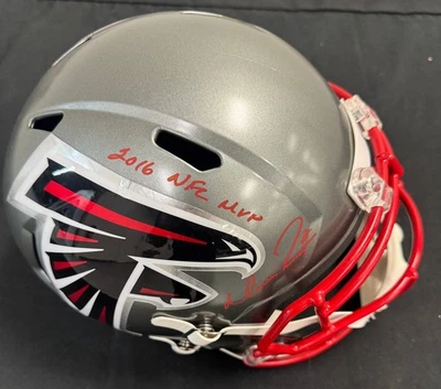 Casco Beckett firmado por Matt Ryan autografiado inscrito Falcons Rep FS Foto 1 de 4
