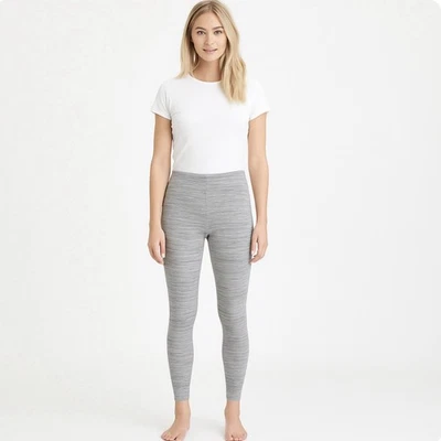 Calça de ioga Talbots cinza urze elástica roupa ativa média nova com etiquetas - Imagem 1 de 4