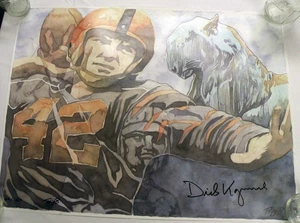 Dick Kazmaier Artwork Limited Edition Reproduction - 1951 Heisman Trophy Winner - Picture 1 of 2