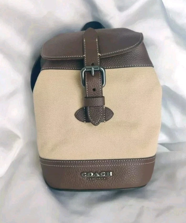 Coach CH074 Hudson Small Canvas Sling Backpack