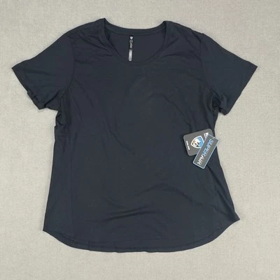 Camisa Kuhl Super Air Mujer Grande Senderismo Negra Crew Algodón Orgánico Trek Top Nueva Foto 1 de 4
