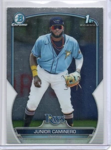 2023 Bowman #BCP-61 Junior Caminero Chrome Prospects 1st Bowman - Picture 1 of 2