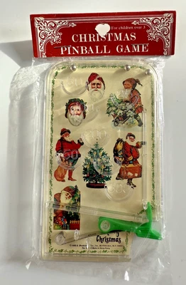 Винтаж 1985 ~ новый нераспакованный ~ Рождественский пинбол игра B Shackman & Co. Inc. - Изображение 1 из 4