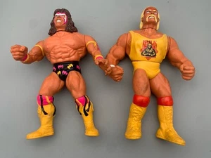 Hasbro Talking Hulk Hogan & Ultimate Warrior 1990 12"" figuras (leer) - Imagen 1 de 7