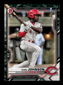 Bowman 1st Prospects Ivan Johnson 2021 #BP-149 camuflaje novato radiocontrol - Imagen 1 de 2