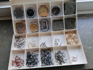 Konvolut Uhrenzeiger für Armbanduhren, Uhrzeiger und Uhrengehäuse - Bild 1 von 8
