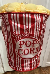 Popcorn Kostüm für Kinder, Einheitsgröße, rot, gelb inklusive Popcorn Stirnband - Bild 1 von 6