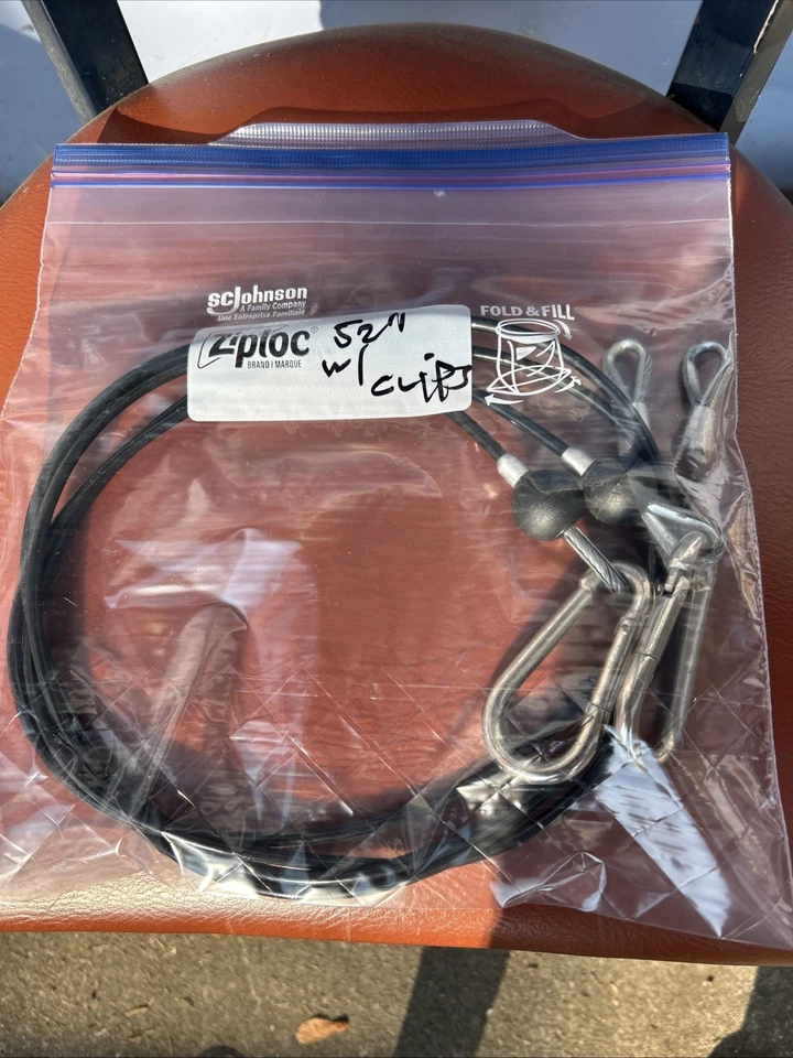 Bowflex Bow Flex 52'' Inch Cables W/Clips  Pair PR1000 Others - Image 1 of 1