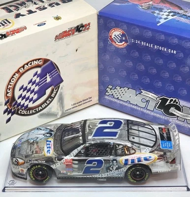 Rusty Wallace #2 Miller Elvis 25th Anniversary Clear 2002 Taurus 1:24 Diecast - Image 1 of 4