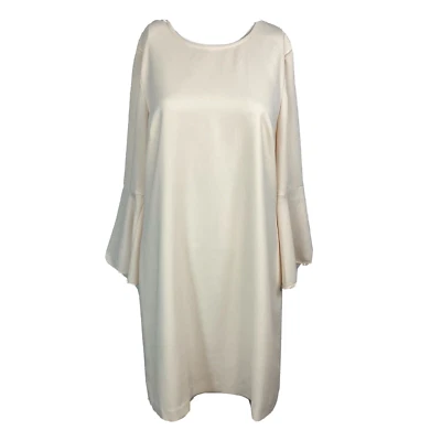 Club Monaco Dress Womens Sz 6 Blush Cream Ivory Larchye Bell Sleeve Shift Sheath - Image 1 of 4
