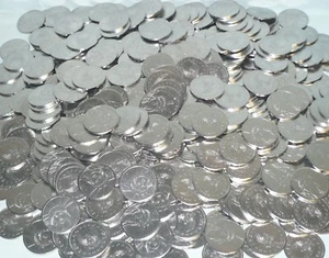 FICHAS DE MÁQUINA TRAGAMONEDAS DE ACERO INOXIDABLE TAMAÑO $1 DÓLAR 50 - RECIÉN ACUÑADAS - ALTA CALIDAD - Imagen 1 de 6