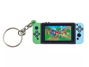 Collectable NINTENDO SWITCH Keychain - Animal Crossing New Leaf - Green & Blue - Picture 1 of 6