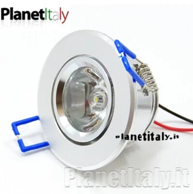 Faretto punto luce led 1x5 watt luce calda 3000k foro incasso 5cm spot led light - Immagine 1 di 4