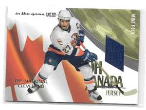 2003-04 In the Game-Used Signature Oh Canada Jersey Cleveland 1/1 Mike Peca - Picture 1 of 2