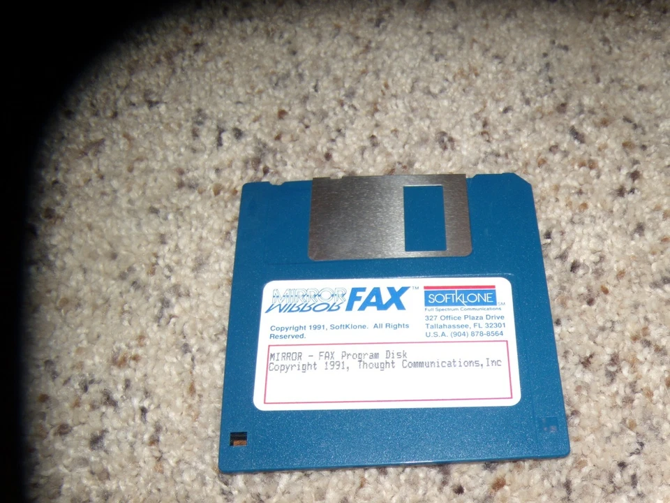 Mirror Fax Program Disk on 3.5" disk - Image 1 of 1