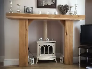 OAK FIRE SURROUND/RECLAIMED/MANTLE - Picture 1 of 4