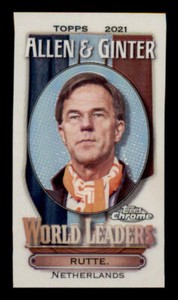 2021 Allen and Ginter Chrome Mini World Leaders #MWL21 Mark Rutte