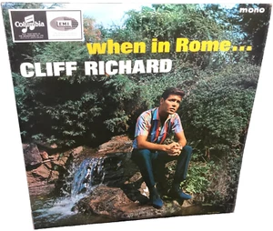 CLIFF RICHARD when in Rome... 1965 UK COLUMBIA MONO BLUE/BLACK 1ST PRESSING LP - Imagen 1 de 4