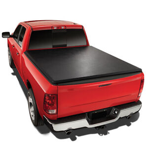For 2007-2017 Toyota Tundra 5.5 Ft Bed Utility Track Soft Tri-Fold Tonneau Cover