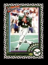 RANDALL CUNNINGHAM 2022 PANINI CLASSICS #137 LEGENDS BLACK STAR #08/10 BD6245