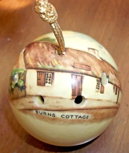 Ye Olde Aidees Cerámica Pomander Gran Bretaña Reino Unido "Quema Casa" De Colección Raro - Imagen 1 de 8