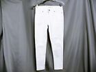 Levi’s 711 Womens White Jeans Size 25 Low Rise Skinny Ankle Crop Denim act 26x26