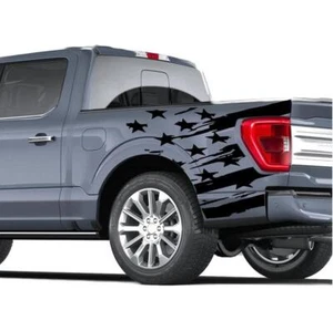 Graphics Vinyl American Flag Car Sticker Kit For FORD F-150 Trunk Box Bed Decals - Picture 1 of 5