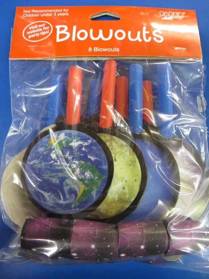 Space Odyssey Outer Planet Shuttle Astronaut Birthday Party Favor Blowouts - Image 1 of 1