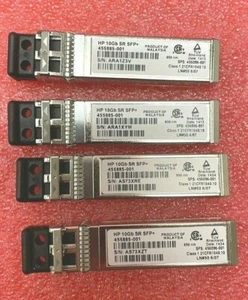 HP 455883-001 10Gb SR SFP+ (QTY OF 4) - Imagen 1 de 3