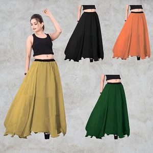 Ballet Dance Wear Half Circle skirt Belly Dance Chiffon Casual Party Wear C13 - Picture 1 of 156