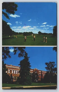 Postcard Golf Course & High School Multiview Golfers Ritzville WA Posted 1978 - Picture 1 of 2